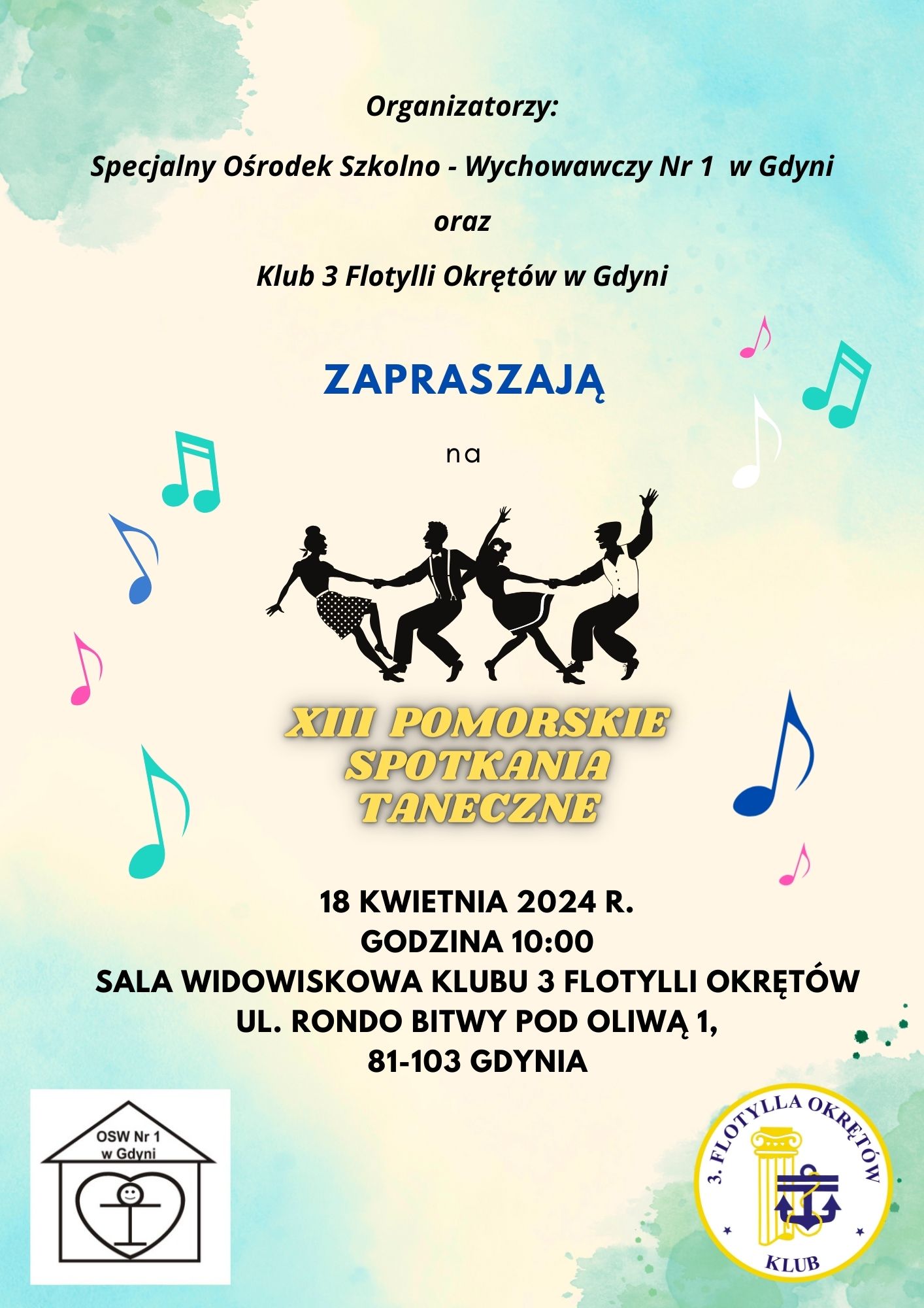 Zaproszenie na XIII Pomorskie Spotkania Taneczne 2023 Finałowe 7